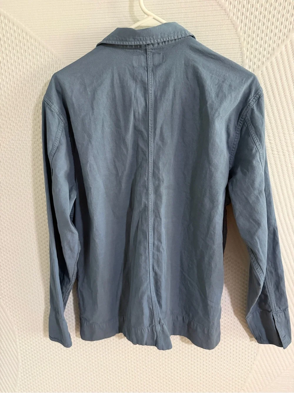 Banana Republic Light Blue Cotton Shirt Jacket